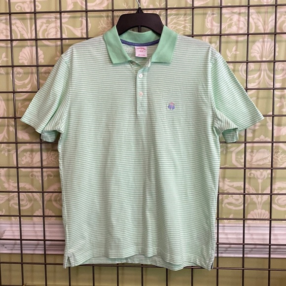 Brooks Brothers Other - Brooks Brothers green & white striped polo shirt